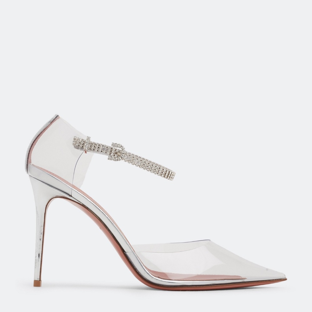 AMINA MUADDI Ursina glass pumps